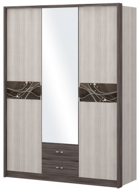 Шкаф 3-х дверный с зеркалом Шк68.2 МС Николь в Чайковском - chaykovskiy.ok-mebel.com | фото