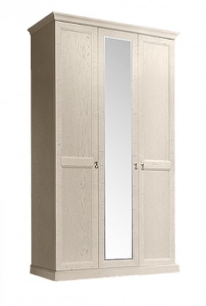Шкаф 3-х дверный (с зеркалом) для платья и белья Венеция дуб седан (ВНШ1/3) в Чайковском - chaykovskiy.ok-mebel.com | фото