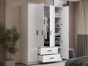 Шкаф 4-х створчатый Титан (белый) в Чайковском - chaykovskiy.ok-mebel.com | фото 4