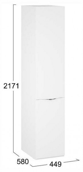 Шкаф для белья Глосс СМ-319.07.001 в Чайковском - chaykovskiy.ok-mebel.com | фото 4
