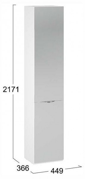 Шкаф для белья Глосс СМ-319.07.012 в Чайковском - chaykovskiy.ok-mebel.com | фото 4