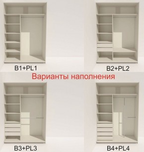 Шкаф-купе 1400 серии SOFT D6+D4+B2+PL2 (2 ящика+1штанга+1 полка) профиль «Капучино» в Чайковском - chaykovskiy.ok-mebel.com | фото 7