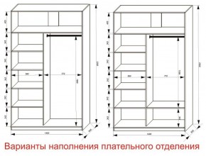 Шкаф-купе 1400 серии SOFT D8+D2+B2+PL4 (2 ящика+F обр.штанга) профиль «Графит» в Чайковском - chaykovskiy.ok-mebel.com | фото 8