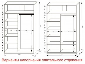 Шкаф-купе 1400 серии SOFT D8+D2+B2+PL4 (2 ящика+F обр.штанга) профиль «Графит» в Чайковском - chaykovskiy.ok-mebel.com | фото 8