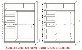 Шкаф-купе 1800 серии SOFT D6+D4+B2+PL2 (2 ящика+1штанга+1 полка) профиль «Капучино» в Чайковском - chaykovskiy.ok-mebel.com | фото 8