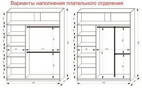 Шкаф-купе 1800 серии SOFT D8+D2+B2+PL4 (2 ящика+F обр.штанга) профиль «Капучино» в Чайковском - chaykovskiy.ok-mebel.com | фото 6