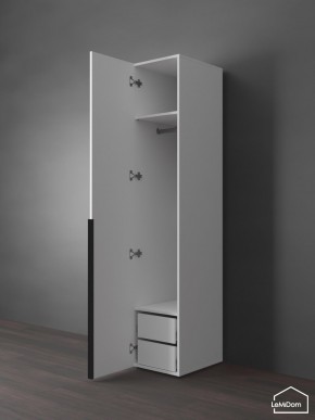 Шкаф Linnea MHR-1-3 2050х400х510 (Белый-М 11.1.2) в Чайковском - chaykovskiy.ok-mebel.com | фото 5