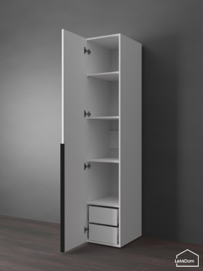 Шкаф Linnea MHR-1-3 2050х400х510 (Белый-М 11.1.2) в Чайковском - chaykovskiy.ok-mebel.com | фото 5