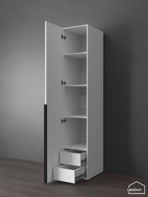 Шкаф Linnea MHR-1-3 2050х400х510 (Белый-М 11.1.2) в Чайковском - chaykovskiy.ok-mebel.com | фото 6