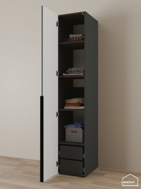 Шкаф Linnea MHR-1-4 2050х400х510 (Графит-М 11.1.25) в Чайковском - chaykovskiy.ok-mebel.com | фото 5