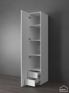 Шкаф Linnea MHR-1PO-4 2050х400х510 (Белый-М 11.1.1) в Чайковском - chaykovskiy.ok-mebel.com | фото 4