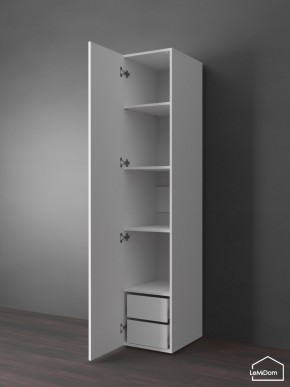 Шкаф Linnea MHR-1PO-4 2050х400х510 (Белый-М 11.1.1) в Чайковском - chaykovskiy.ok-mebel.com | фото 5