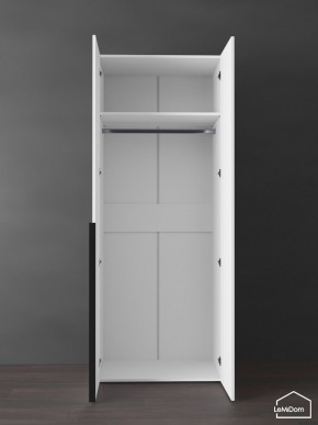 Шкаф Linnea MHR-2 2050х800х510 (Белый-М 11.1.1) в Чайковском - chaykovskiy.ok-mebel.com | фото 4