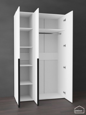 Шкаф Linnea MHR-3-1 2050х1200х510 (Белый-М 11.1.2) в Чайковском - chaykovskiy.ok-mebel.com | фото 4