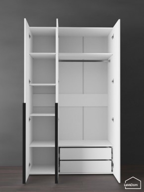 Шкаф Linnea MHR-3-2 2050х1200х510 (Белый-М 11.1.2) в Чайковском - chaykovskiy.ok-mebel.com | фото 5