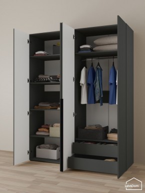 Шкаф Linnea MHR-4-2 2050х1600х510 (Графит-М 11.1.25) в Чайковском - chaykovskiy.ok-mebel.com | фото 5