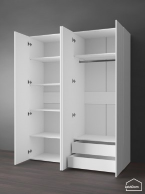Шкаф Linnea MHR-4PO-2 2050х1600х510 (Белый-М 11.1.1) в Чайковском - chaykovskiy.ok-mebel.com | фото 6