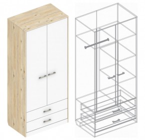 Шкаф "Милана" 2-х створчатый с 2 ящиками в Чайковском - chaykovskiy.ok-mebel.com | фото 3