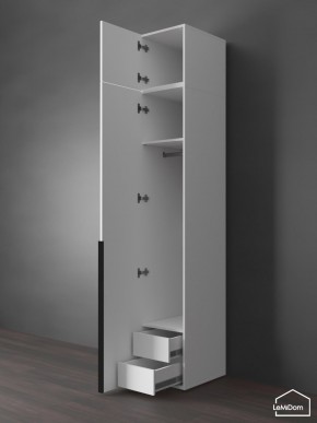 Шкаф с антресолью Linnea MHR-1A-3 2450х400х510 (Белый-М 11.1.2) в Чайковском - chaykovskiy.ok-mebel.com | фото 6