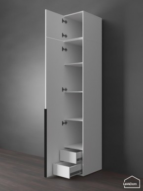 Шкаф с антресолью Linnea MHR-1A-4 2450х400х510 (Белый-М 11.1.2) в Чайковском - chaykovskiy.ok-mebel.com | фото 5