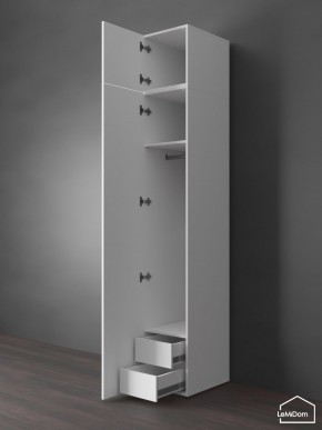 Шкаф с антресолью Linnea MHR-1POA-3 2450х400х510 (Белый-М 11.1.1) в Чайковском - chaykovskiy.ok-mebel.com | фото 6