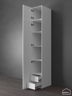Шкаф с антресолью Linnea MHR-1POA-4 2450х400х510 (Белый-М 11.1.1) в Чайковском - chaykovskiy.ok-mebel.com | фото 5