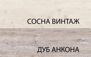 Шкаф с витриной 1V1D1S, MONAKO, цвет Сосна винтаж/дуб анкона в Чайковском - chaykovskiy.ok-mebel.com | фото 3