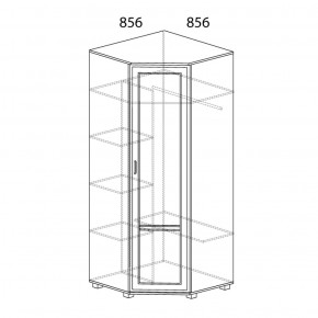 Шкаф угловой №243 Белла в Чайковском - chaykovskiy.ok-mebel.com | фото 2