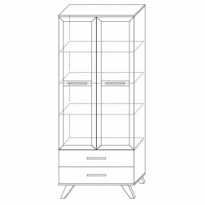 Шкаф-витрина 800 Вега Скандинавия в Чайковском - chaykovskiy.ok-mebel.com | фото 7