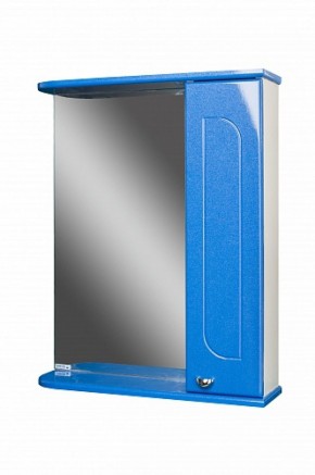 Шкаф-зеркало Радуга Синий металлик 60 правый АЙСБЕРГ (DA1130HZR) в Чайковском - chaykovskiy.ok-mebel.com | фото