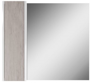 Шкаф-зеркало Uno 80 Дуб серый левый/правый Домино (DU1504HZ) в Чайковском - chaykovskiy.ok-mebel.com | фото 2