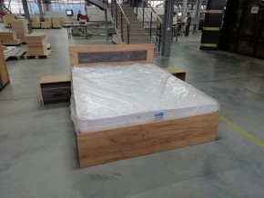 МСП-1 Кровать двойная универсальная 1600 с основанием (Дуб золотой/Камень темный) в Чайковском - chaykovskiy.ok-mebel.com | фото 8
