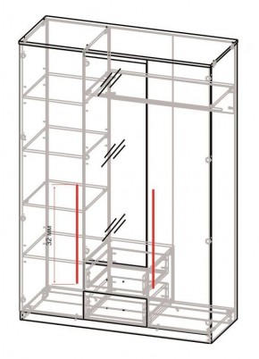 Спальный гарнитур Роксана (модульный) ЯШС в Чайковском - chaykovskiy.ok-mebel.com | фото 5