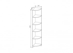 СКАНДИ СДУ370.1 Стеллаж угловой в Чайковском - chaykovskiy.ok-mebel.com | фото 2