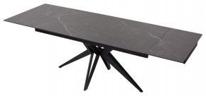 Стол FORIO 160 MATT BLACK MARBLE SOLID CERAMIC / BLACK, ®DISAUR в Чайковском - chaykovskiy.ok-mebel.com | фото 5