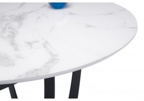 Стол стеклянный Венера белый мрамор / графит в Чайковском - chaykovskiy.ok-mebel.com | фото 5