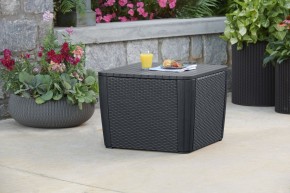 Стол-сундук Лузон Плюс (Luzon Plus Flat Wicker), графит в Чайковском - chaykovskiy.ok-mebel.com | фото