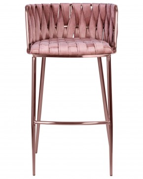Стул барный DOBRIN EMMA ROSE GOLD, розовый велюр (VF-10) в Чайковском - chaykovskiy.ok-mebel.com | фото 6
