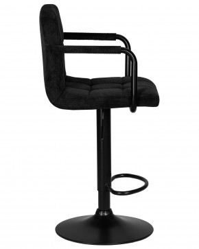 Стул барный DOBRIN KRUGER ARM BLACK, черный вельвет (LAR-E2041-52) в Чайковском - chaykovskiy.ok-mebel.com | фото 3