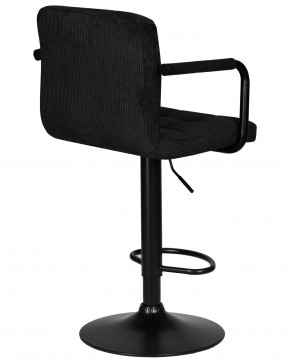 Стул барный DOBRIN KRUGER ARM BLACK, черный вельвет (LAR-E2041-52) в Чайковском - chaykovskiy.ok-mebel.com | фото 4