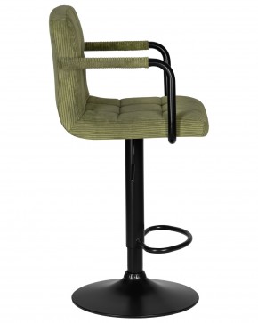 Стул барный DOBRIN KRUGER ARM BLACK, зеленый вельвет (LAR-E2041-7) в Чайковском - chaykovskiy.ok-mebel.com | фото 3