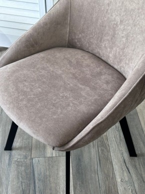 Стул CASA, 360 град. поворот. B5 Капучино, велюр / черный каркас,М-City в Чайковском - chaykovskiy.ok-mebel.com | фото 3