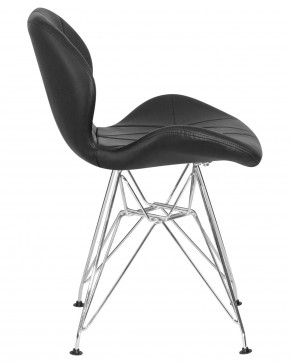 Стул обеденный DOBRIN BUTTERFLY CHROME, ножки хром, цвет чёрный в Чайковском - chaykovskiy.ok-mebel.com | фото 3