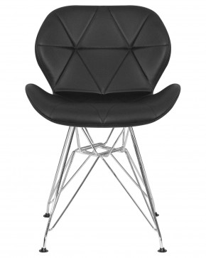 Стул обеденный DOBRIN BUTTERFLY CHROME, ножки хром, цвет чёрный в Чайковском - chaykovskiy.ok-mebel.com | фото 7