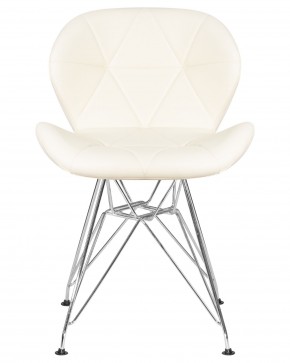 Стул обеденный DOBRIN BUTTERFLY CHROME, ножки хром, цвет кремовый в Чайковском - chaykovskiy.ok-mebel.com | фото 6