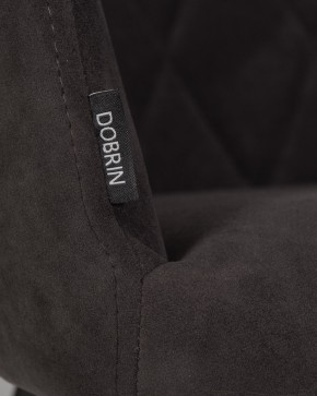 Стул обеденный DOBRIN ROBY, ЭМАЛЬ ЧЕРНЫЙ МУАР велюр Catania Espresso в Чайковском - chaykovskiy.ok-mebel.com | фото 9