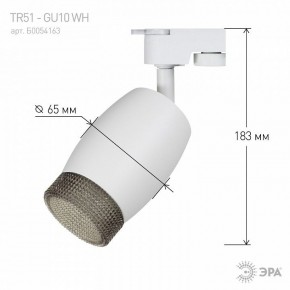 Светильник на штанге Эра  TR51 - GU10 WH в Чайковском - chaykovskiy.ok-mebel.com | фото 4