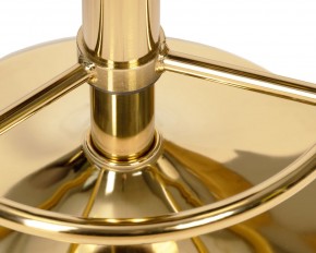 Табурет барный DOBRIN BRUNO GOLD, черный велюр (MJ9-101) в Чайковском - chaykovskiy.ok-mebel.com | фото 2