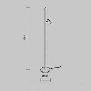 Торшер Maytoni Thin MOD395FL-L28B3K в Чайковском - chaykovskiy.ok-mebel.com | фото 5