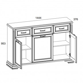 Тумба 3D3S, MONAKO, цвет Сосна винтаж/дуб анкона в Чайковском - chaykovskiy.ok-mebel.com | фото 2